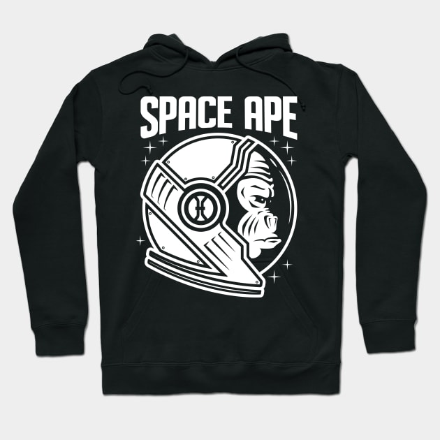 Space Ape To The Moon Hoodie by Wasabi Snake